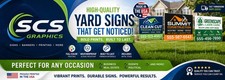 50- 18x24 Outdoor Durable, Custom Full Color Yard Signs Double Sided w/H Stakes picture