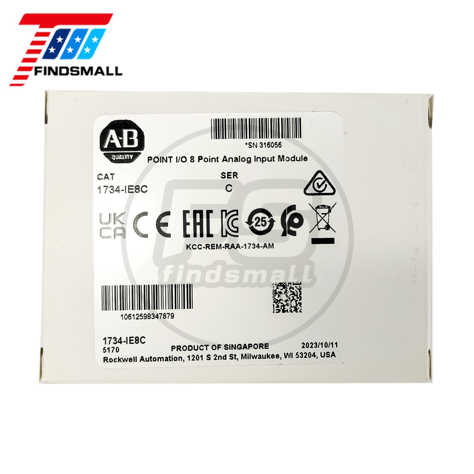 2023 New Allen-Bradley 1734-IE8C Series C POINT I/O 8 Point Analog Input Module 2023 New Allen-Bradley 1734-IE8C Series C POINT I/O 8 Point Analog Input Module