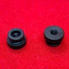 #6-32 Solid Brass Knurled Thumb Nuts - UNC - Black Oxide Coated - Qty 25 picture