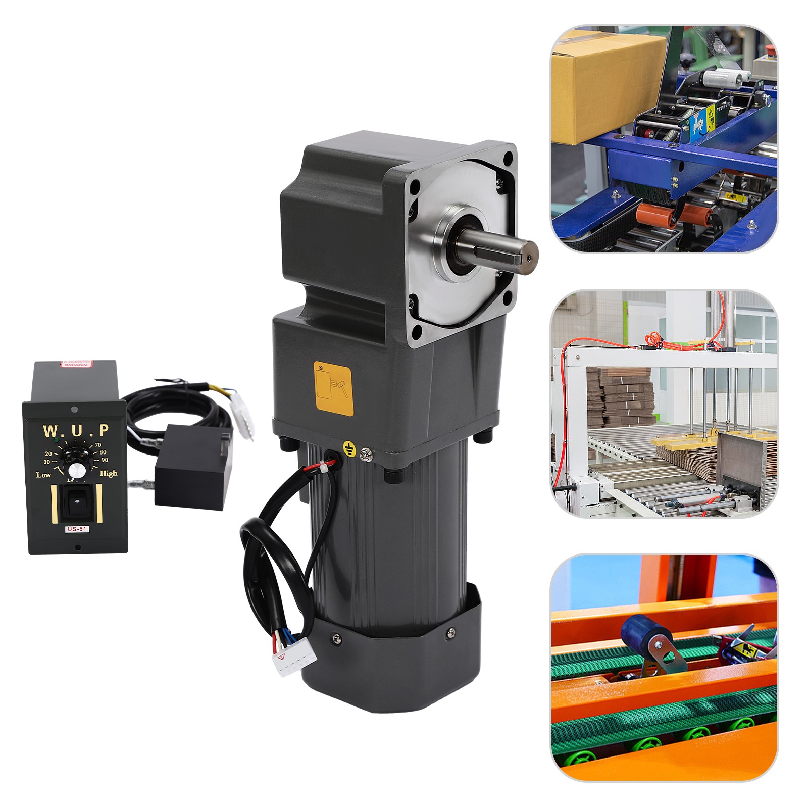 110 V 200 W Adjustable Speed Reversible AC Gear Reduction Motor with Controller 110 V 200 W Adjustable Speed Reversible AC Gear Reduction Motor with Controller
