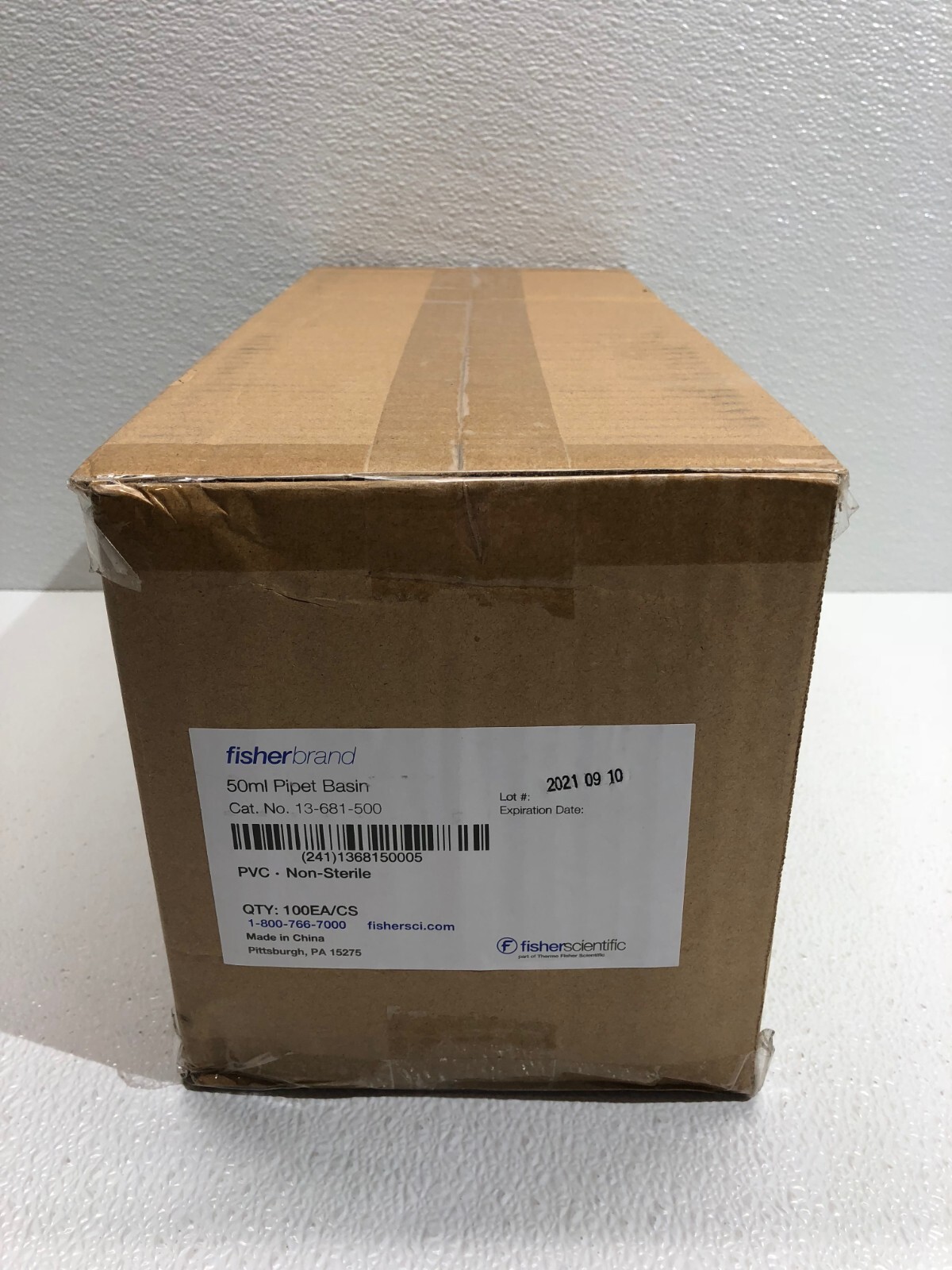 Fisher Scientific Fisherbrand 50mL Pipet Basin 13-681-500 100/Cs Fisher Scientific Fisherbrand 50mL Pipet Basin 13-681-500 100/Cs
