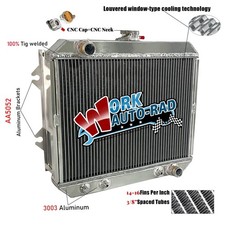 2 Rows Aluminum Radiator For Caterpillar Mitsubishi MCFA Forklift # 9360100100 picture