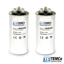 TEMCo 35+5 uf/MFD 370-440 VAC volts Round Dual Run Capacitor 50/60 Hz -Lot-2 picture