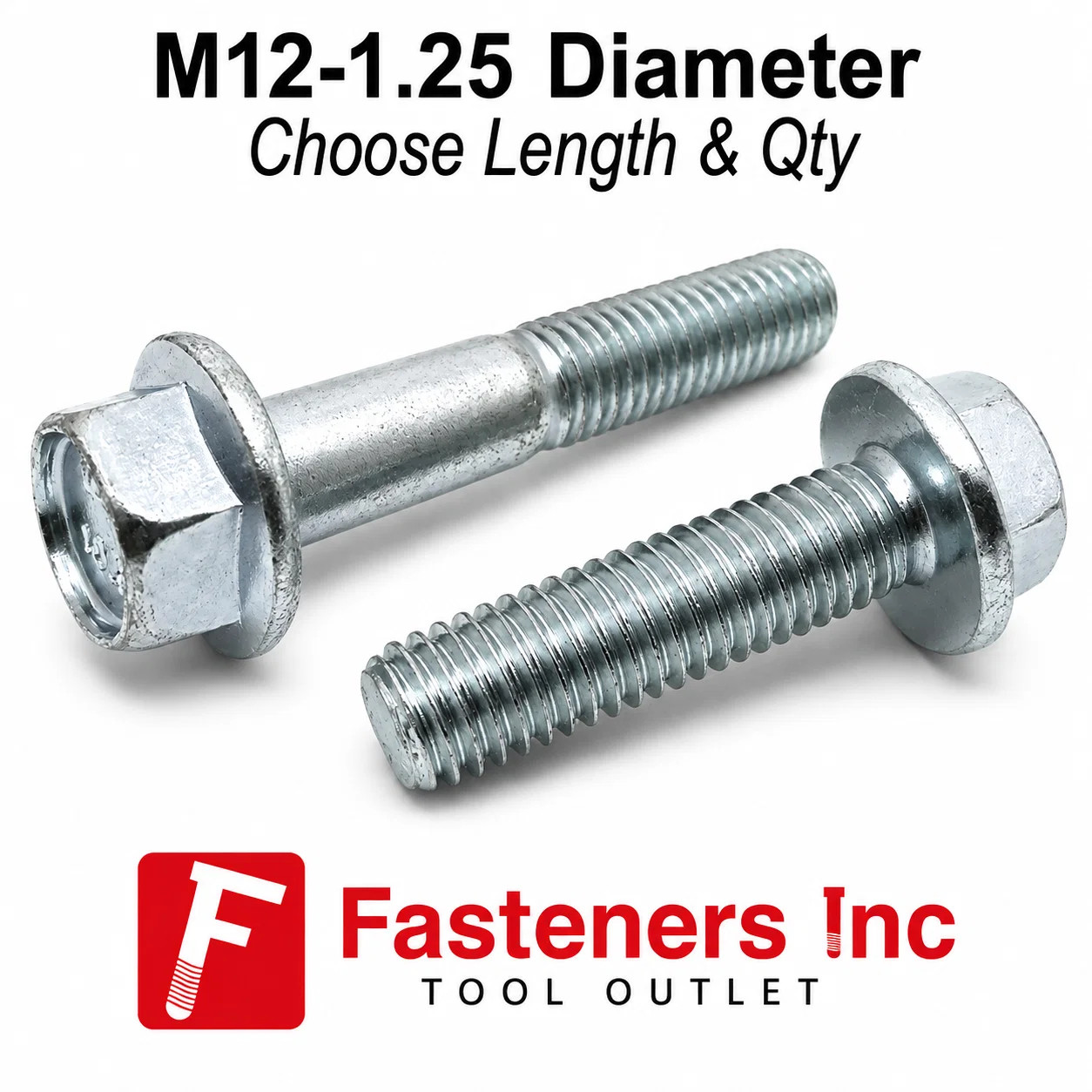M12-1.25 Class 10.9 JIS Hex Flange Screws Bolts Zinc Clear (Pick Length & Qty) M12-1.25 Class 10.9 JIS Hex Flange Screws Bolts Zinc Clear (Pick Length & Qty)