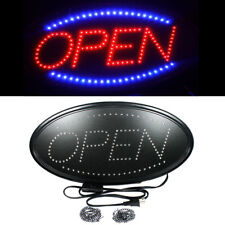 Ultra Bright LED Neon Light Animated Motion with ON/OFF OPEN Business Sign Oval picture