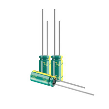 10-Pack 50V 1Uf Premium Quality Low ESR Electrolytic Capacitors 5X11Mm (0.2X0.43 picture