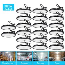 20Pcs 300W UFO Led High Bay Lights Industrial Commercial Light Fixture 90-277V picture