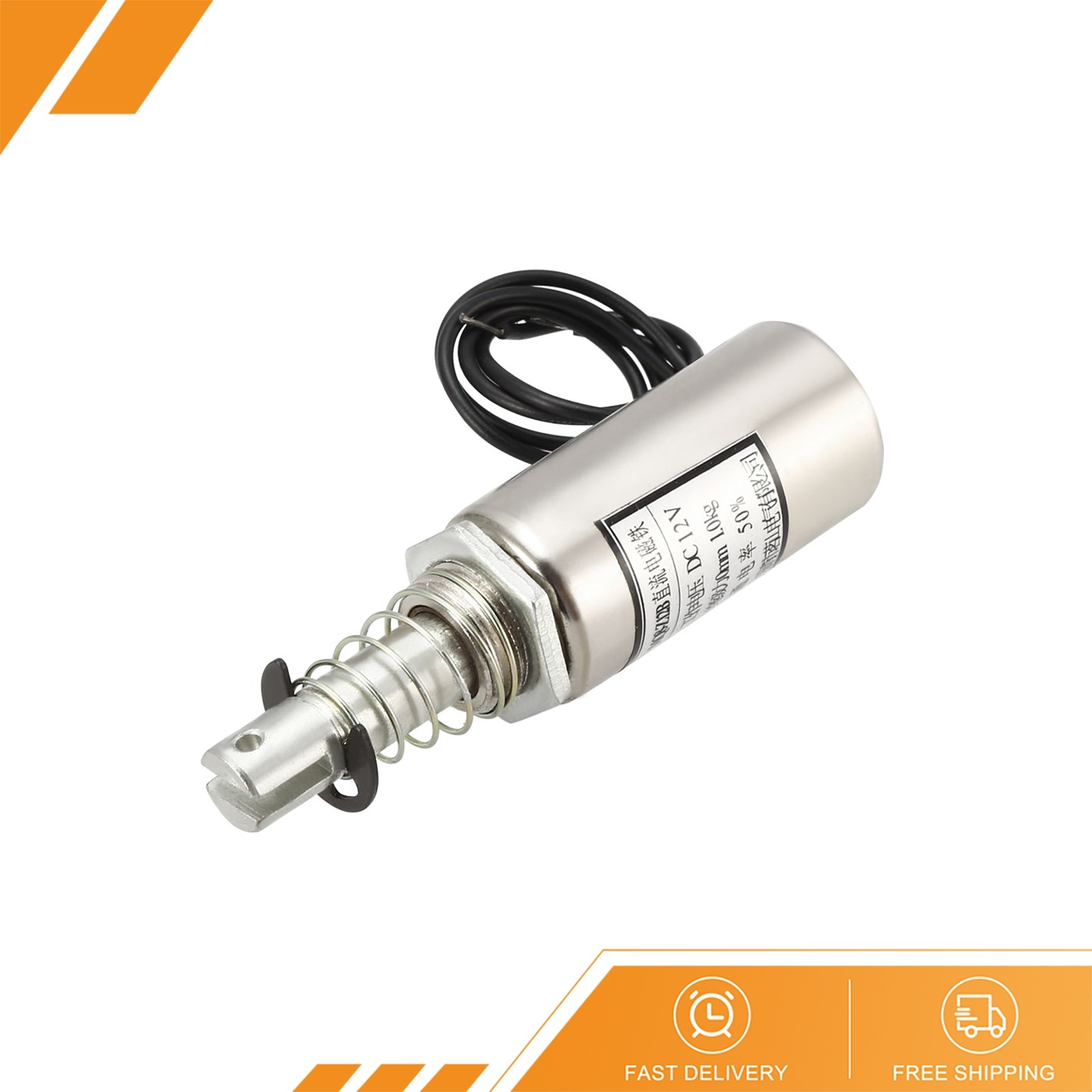 1 x DC12V 1kg 0mm Push Pull Type Solenoid Electromagnet Magnet Linear Motion 1 x DC12V 1kg 0mm Push Pull Type Solenoid Electromagnet Magnet Linear Motion