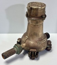 Vintage Brass Neptune Meter Co Trident New York Industrial Steampunk Decor picture