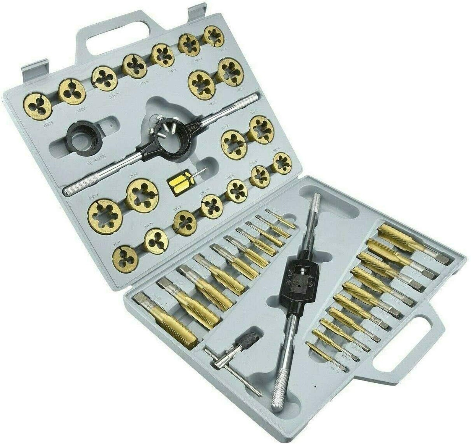 VCT PRO-GRADE 45PC LARGE-DIAMETER TITANIUM MM METRIC TAP & DIE THRE... Fast Ship
