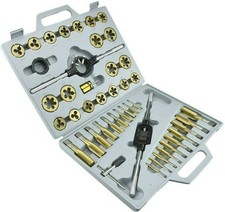 VCT PRO-GRADE 45PC LARGE-DIAMETER TITANIUM MM METRIC TAP & DIE THRE... Fast Ship picture