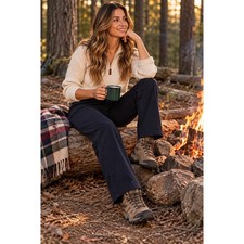 Carhartt Womens FR Rugged Flex Canvas Pants Navy Blue 102689-410 Size 14 Regular picture