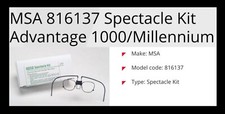 MSA Spectacle Kit use with Advantage 1000/Millennium Gas Mask Facepieces 816137 picture