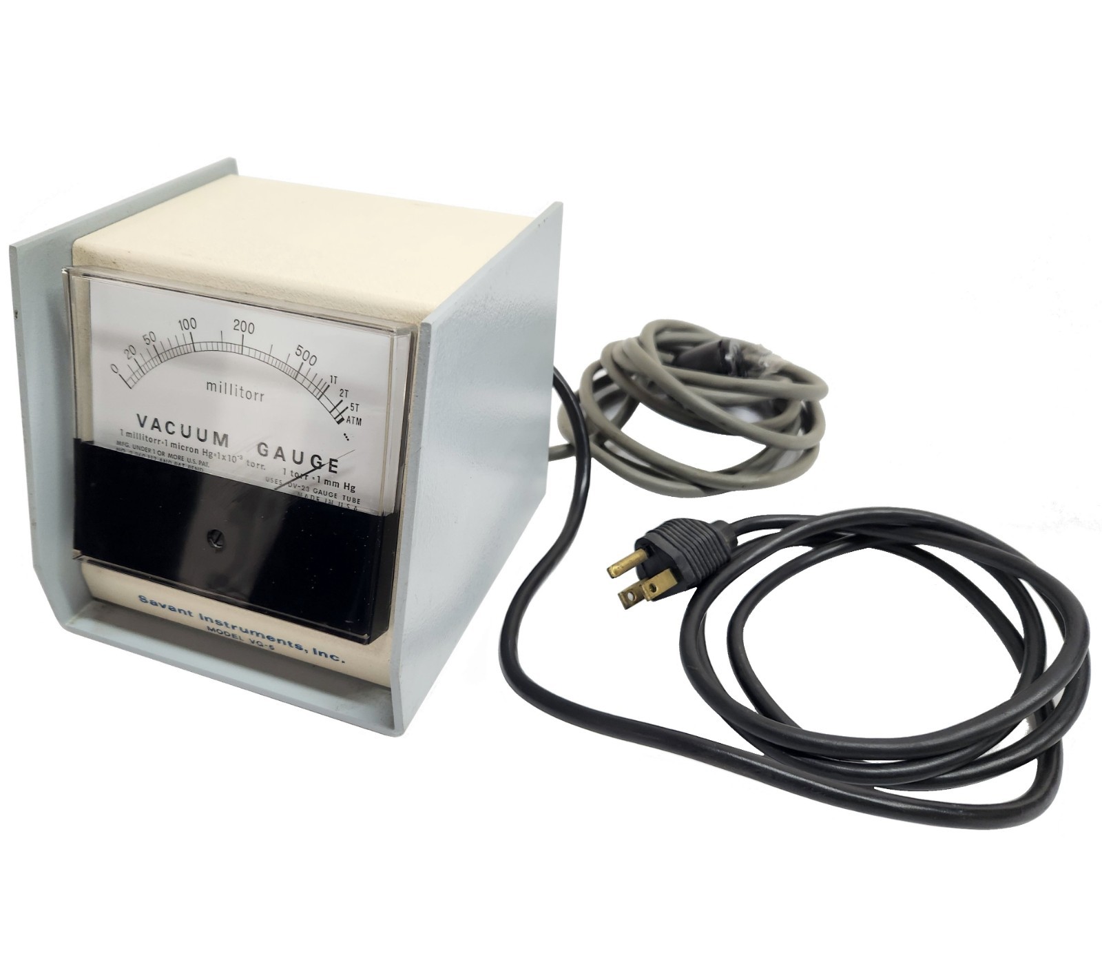 Savant Instruments VG-5 Analog High/Low Pressure Vacuum Gauge 