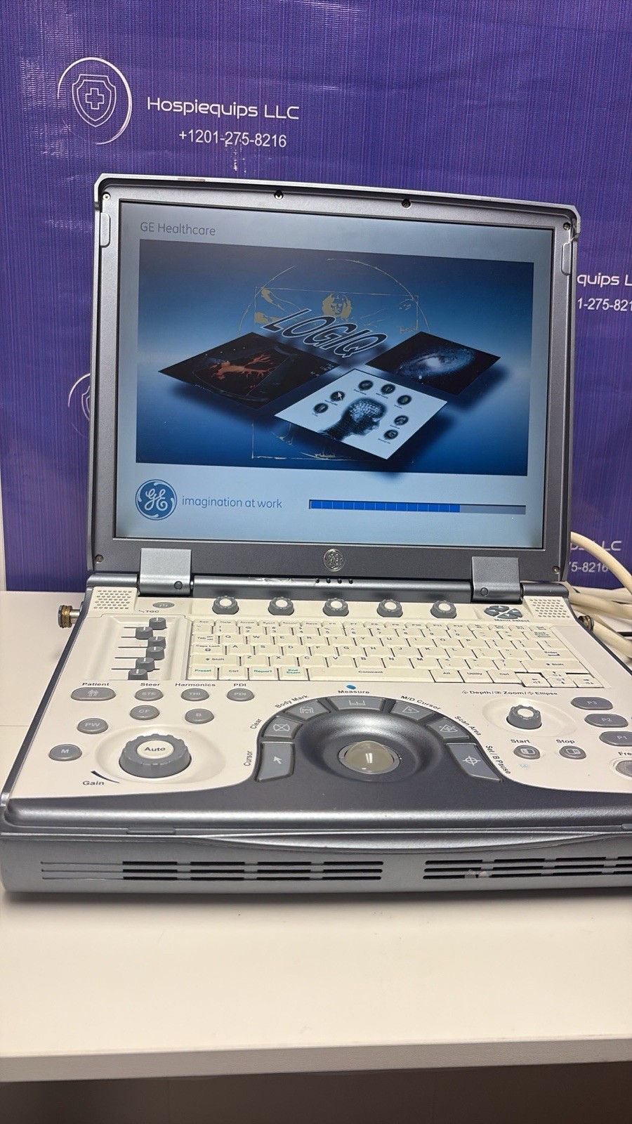 GE Healthcare LOGIQ e Portable Ultrasound Machine With 4C-RS Convex Probe