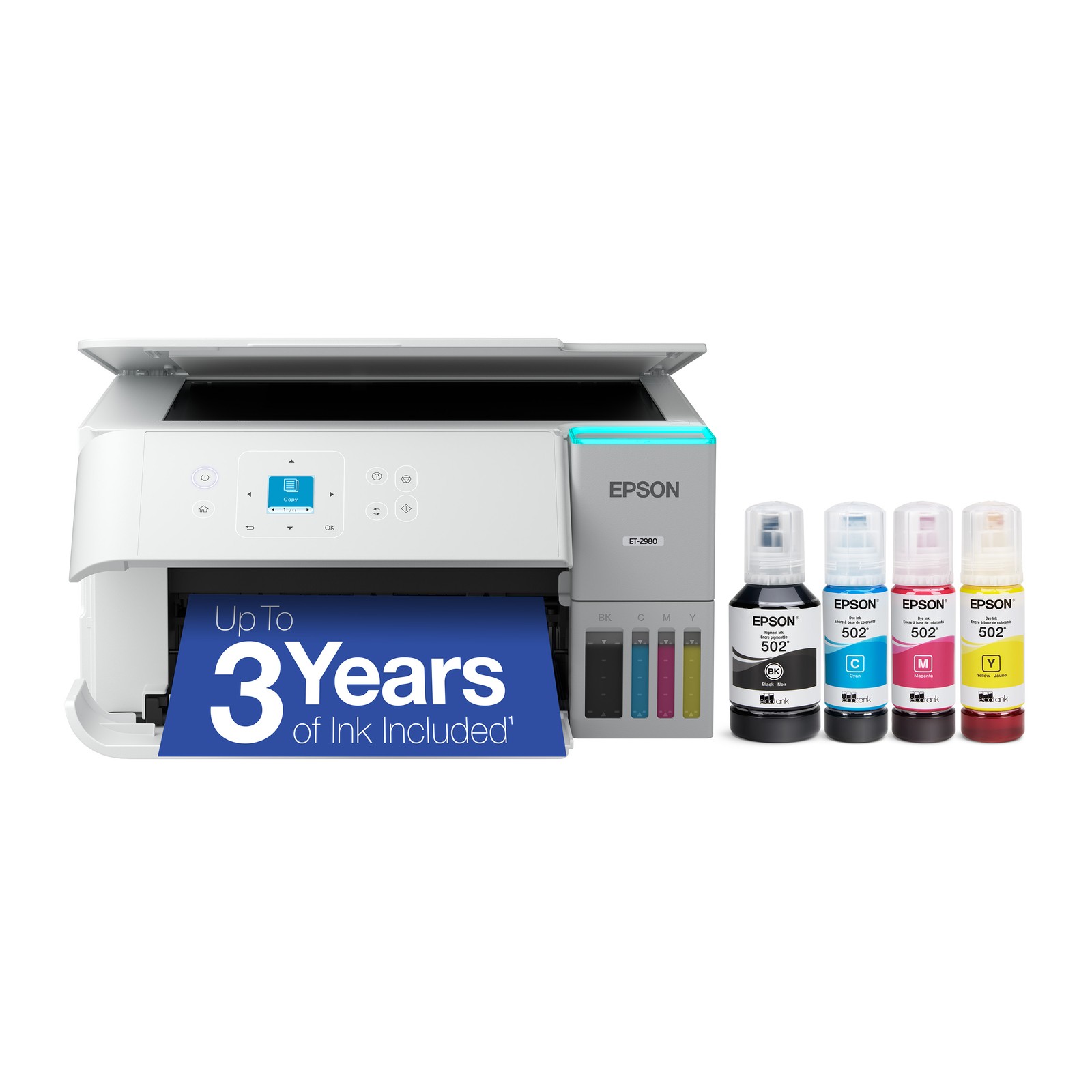Epson EcoTank ET-2980 Printer - White - Certified Refurbished Epson EcoTank ET-2980 Printer - White - Certified Refurbished