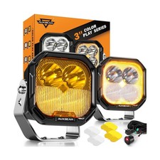 Auxbeam Color Play Series Amber DRL LED Pod Lights 3