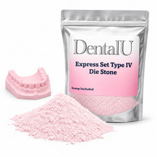 1 - 5 LBS PINK Express Set Die Stone Dental Plaster Type IV Gypsum picture