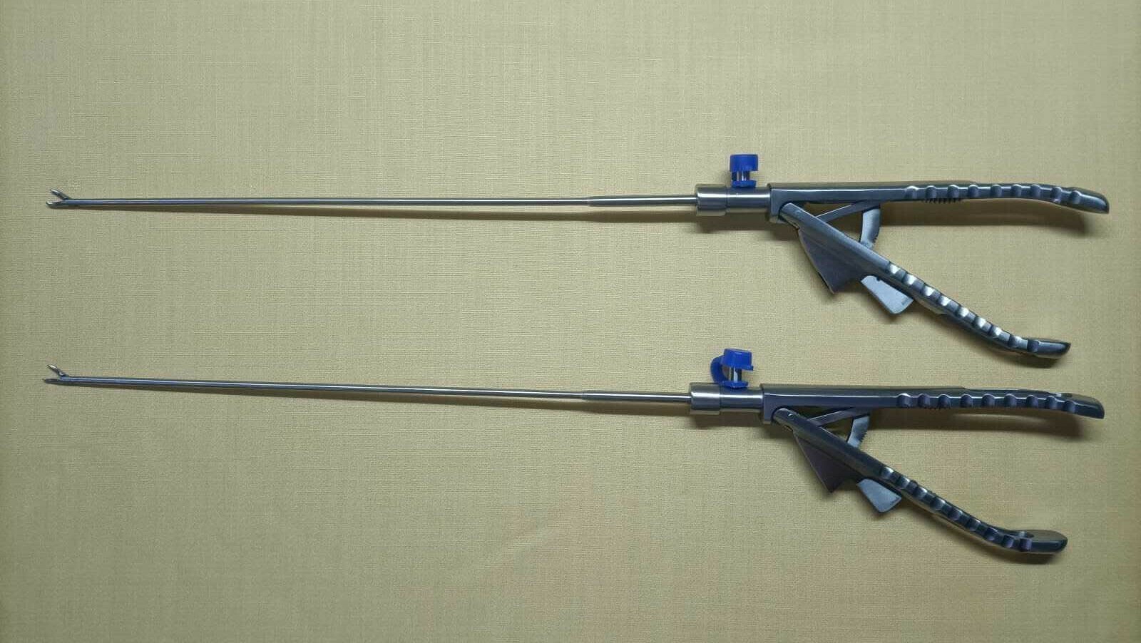 2pc Laparoscopic Needle Holder Curved Jaw Right Hand 3mmx330mm Instruments 2pc Laparoscopic Needle Holder Curved Jaw Right Hand 3mmx330mm Instruments