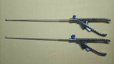 2pc Laparoscopic Needle Holder Curved Jaw Right Hand 3mmx330mm Instruments picture