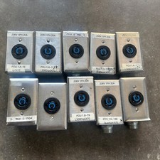 Lot Of 14 Hubbell Twist-Lock 20A 125V W/Thomas & Betts Housing & Stainless Cover picture