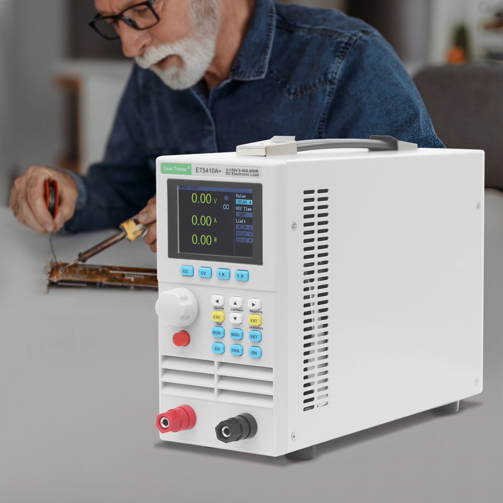 400W Electronic Load Tester Single Channel Programmable Load Tester 150V 40A 400W Electronic Load Tester Single Channel Programmable Load Tester 150V 40A