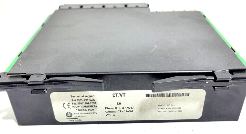 GE CT/VT 8A UR 8AH PHASE CTs 3-1A/5A PROCESSOR MODULE USED for Sale ...