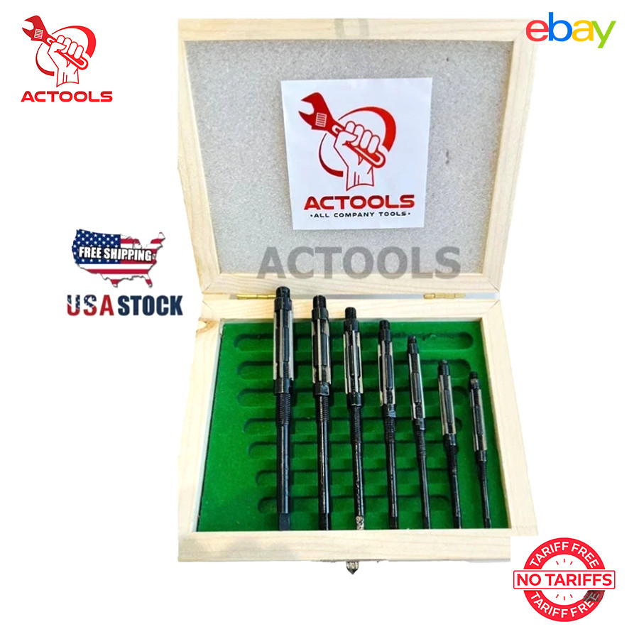 New Adjustable Hand Reamers Set 7 Pcs HV to H3 Sizes 1/4 New Adjustable Hand Reamers Set 7 Pcs HV to H3 Sizes 1/4
