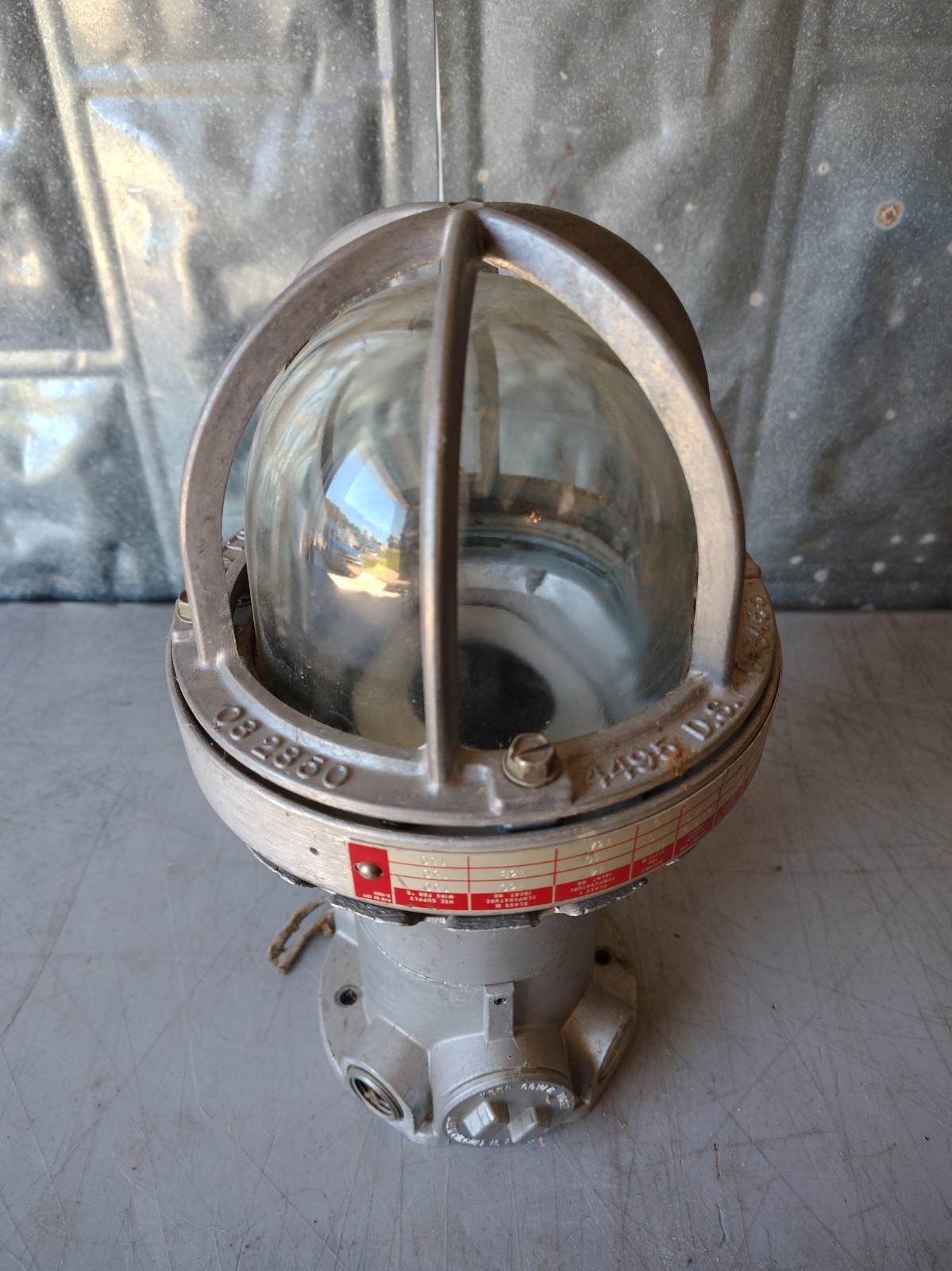 Vintage Industrial Killark Explosion Proof Light Fixture 