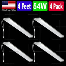 4 Pack 54W LED Shop Light Garage Workbench Ceiling Light Linear High Bay Lamp picture