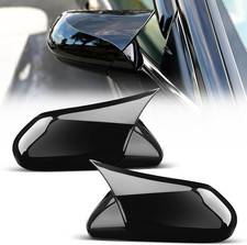Glossy Black Mirror Covers Fit for Toyota Camry 2018-2025 – Ox Horn Design, Driv picture