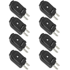 Extension Cord Male Power Plug, 2 Prong, 125V/10A, Non-Grounding, Ideal for S... picture