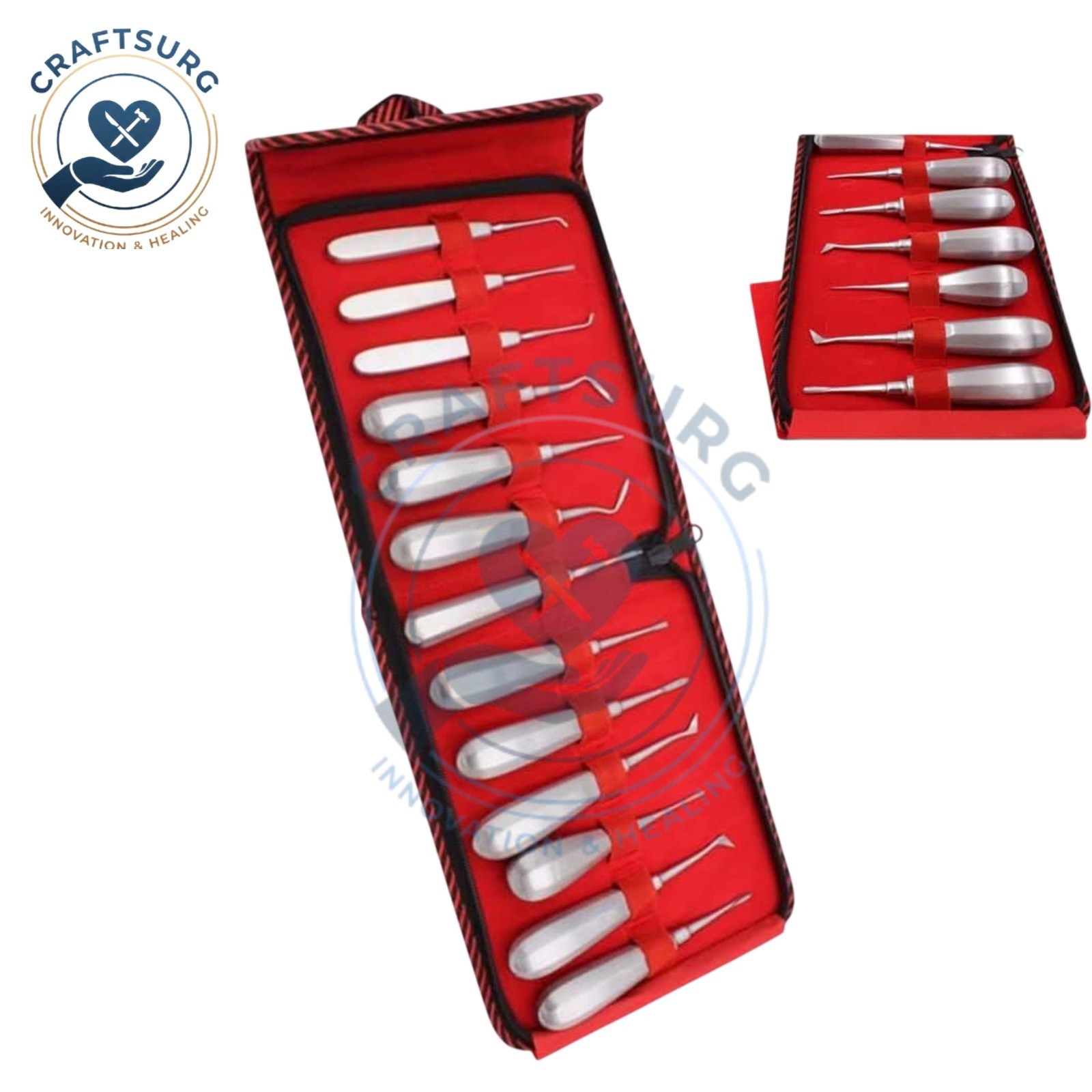 10 Pcs Straight Dental Surgery Extracting Luxating Apical Root Tip Elevator 10 Pcs Straight Dental Surgery Extracting Luxating Apical Root Tip Elevator