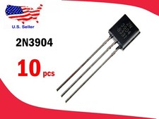 2N3904 (10 pcs) General Purpose TO-92 NPN Transistor - Free & Fast shipping picture