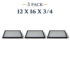 3 Pack of 12 x 16 x 3/4 Riker Display Cases Boxes for Collectibles Jewelry &More picture