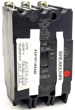 TEY3100 GE 100 Amp 240 Volt Circuit Breaker - Next Day Option - Flaw picture