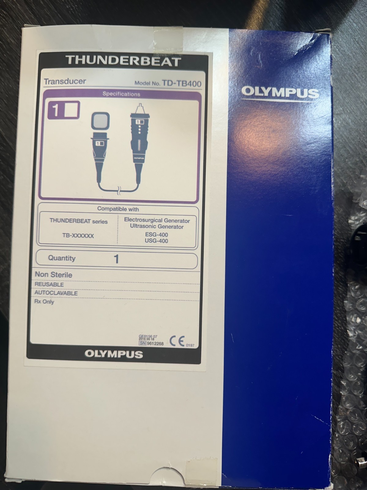 Olympus ThunderBeat Transducer Ref: TD-TB400 Olympus ThunderBeat Transducer Ref: TD-TB400