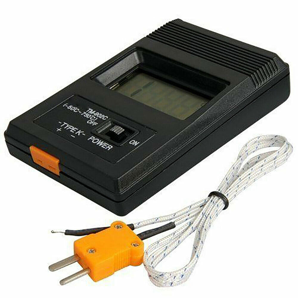 TM-902C Digital Sensor LCD Thermometer Single Input K-Type Thermocouple Probe US
