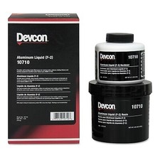 Devcon Model No. 10710 Aluminum Liquid (F-2) 1 lb Kit Aluminum picture