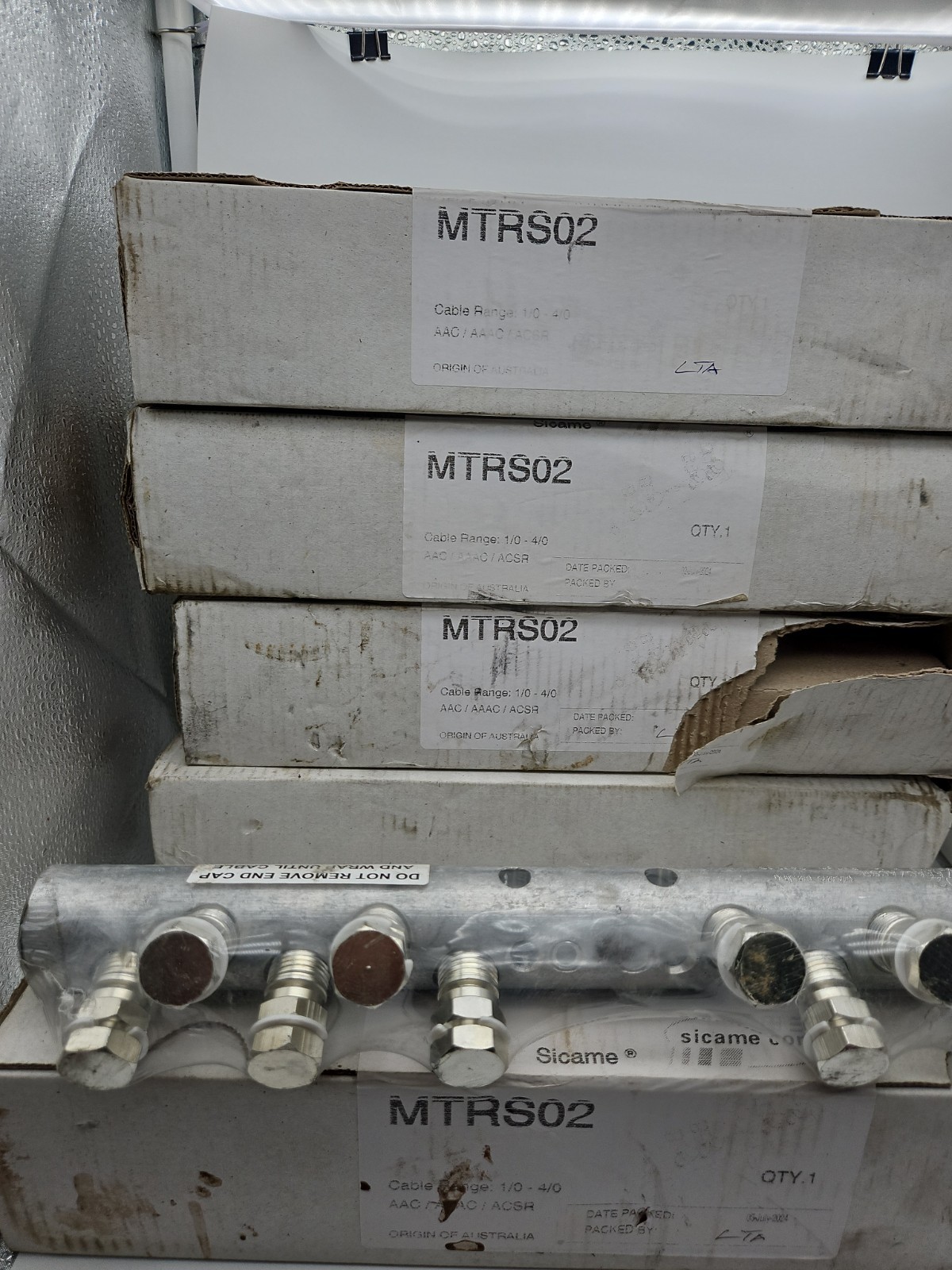 Lot Of 6 Sicame MTRS02 Mechanical Full Tension Repair Splice 1/0-4/0 AWG NIB Lot Of 6 Sicame MTRS02 Mechanical Full Tension Repair Splice 1/0-4/0 AWG NIB