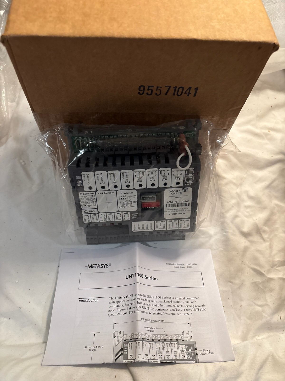 New Johnson Controls AS-UNT1144-0 Metasys Unitary Controller New Johnson Controls AS-UNT1144-0 Metasys Unitary Controller