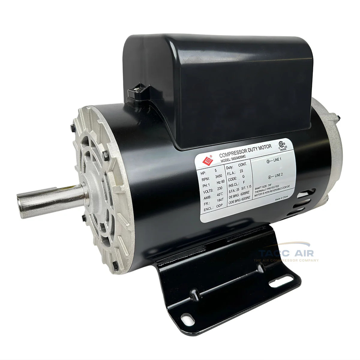 5 HP Air Compressor Electric Motor 3450 RPM 7/8 5 HP Air Compressor Electric Motor 3450 RPM 7/8