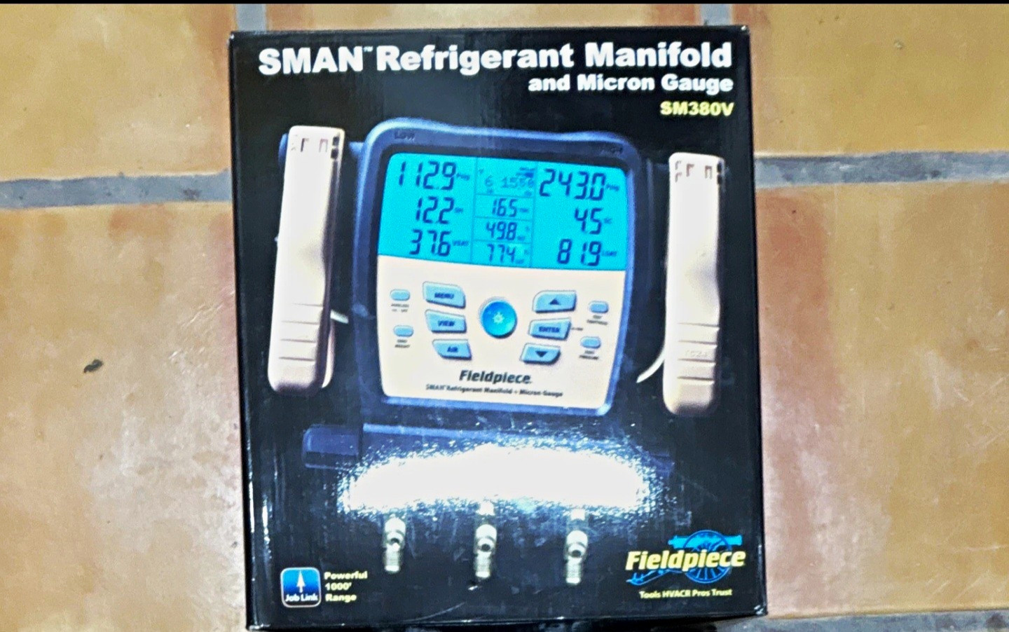 Fieldpiece SM380V Refrigerant Manifold & Micron Gauge Pressure/Vacuum Fieldpiece SM380V Refrigerant Manifold & Micron Gauge Pressure/Vacuum