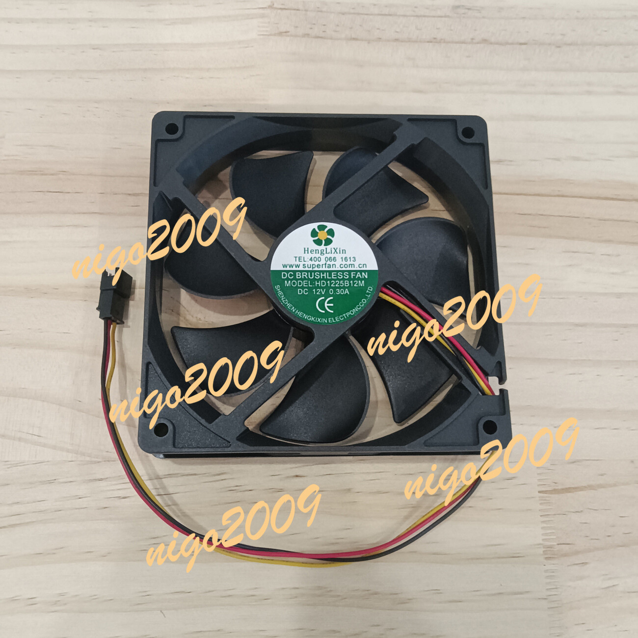 1PC Heng Li Xin HD1225B12M 12V 0.3A 12CM DC refrigerator freezer cooling fan #F 1PC Heng Li Xin HD1225B12M 12V 0.3A 12CM DC refrigerator freezer cooling fan #F