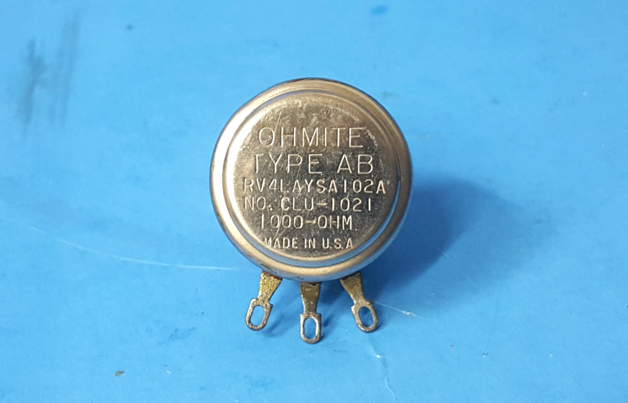 ONE- Potentiometer, RV4LAYSA102A, CLAROSTAT, 1k Ohm, 2W ONE- Potentiometer, RV4LAYSA102A, CLAROSTAT, 1k Ohm, 2W
