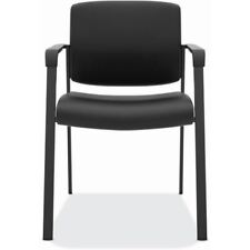 HON HON Validate Stacking Guest Chair | Black SofThread Leather BSXVL605SB11 picture