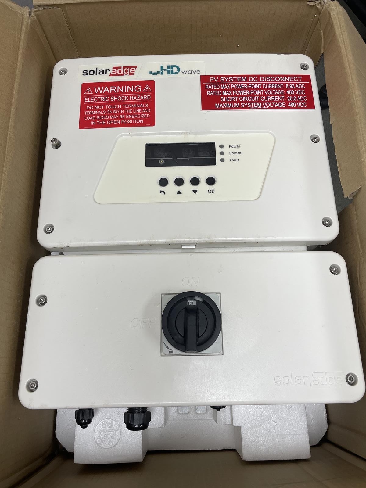 SOLAREDGE SE7600H-US BOX WITH DC SAFETY SWITCH DCD-1PH-US-S4H-F SOLAREDGE SE7600H-US BOX WITH DC SAFETY SWITCH DCD-1PH-US-S4H-F