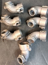 **LOT OF 7** APPLETON 90° ANGLE SQUEEZE CONNECTOR, AC-125, 1 1/4