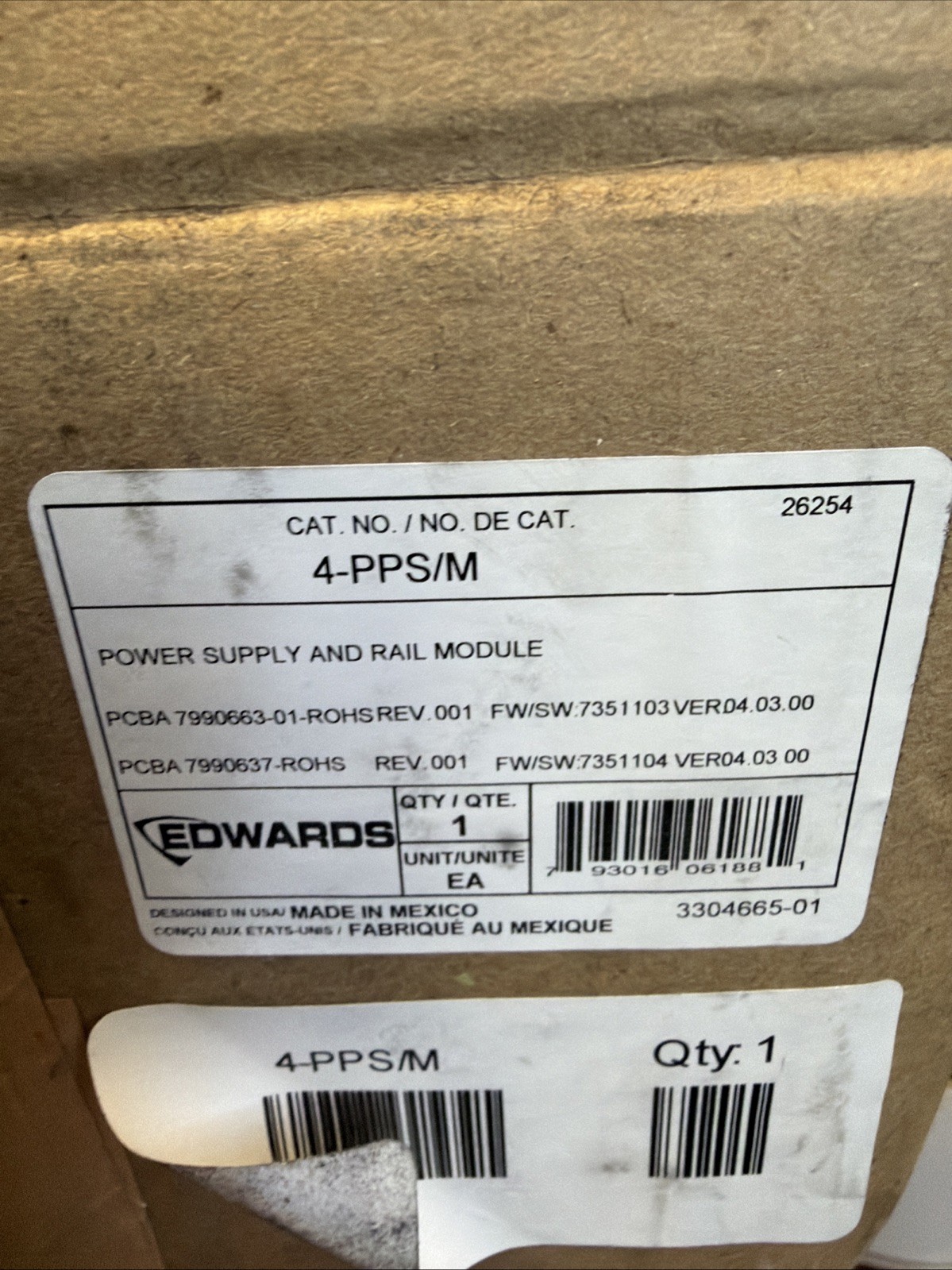 BRAND NEW Edwards EST 4-PPS/M Primary Power Supply *FREE SHIPPING* BRAND NEW Edwards EST 4-PPS/M Primary Power Supply *FREE SHIPPING*