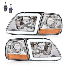 PIT66 LED DRL Strip Headlights Assembly Corner Lights Fit 97-03 F150 picture